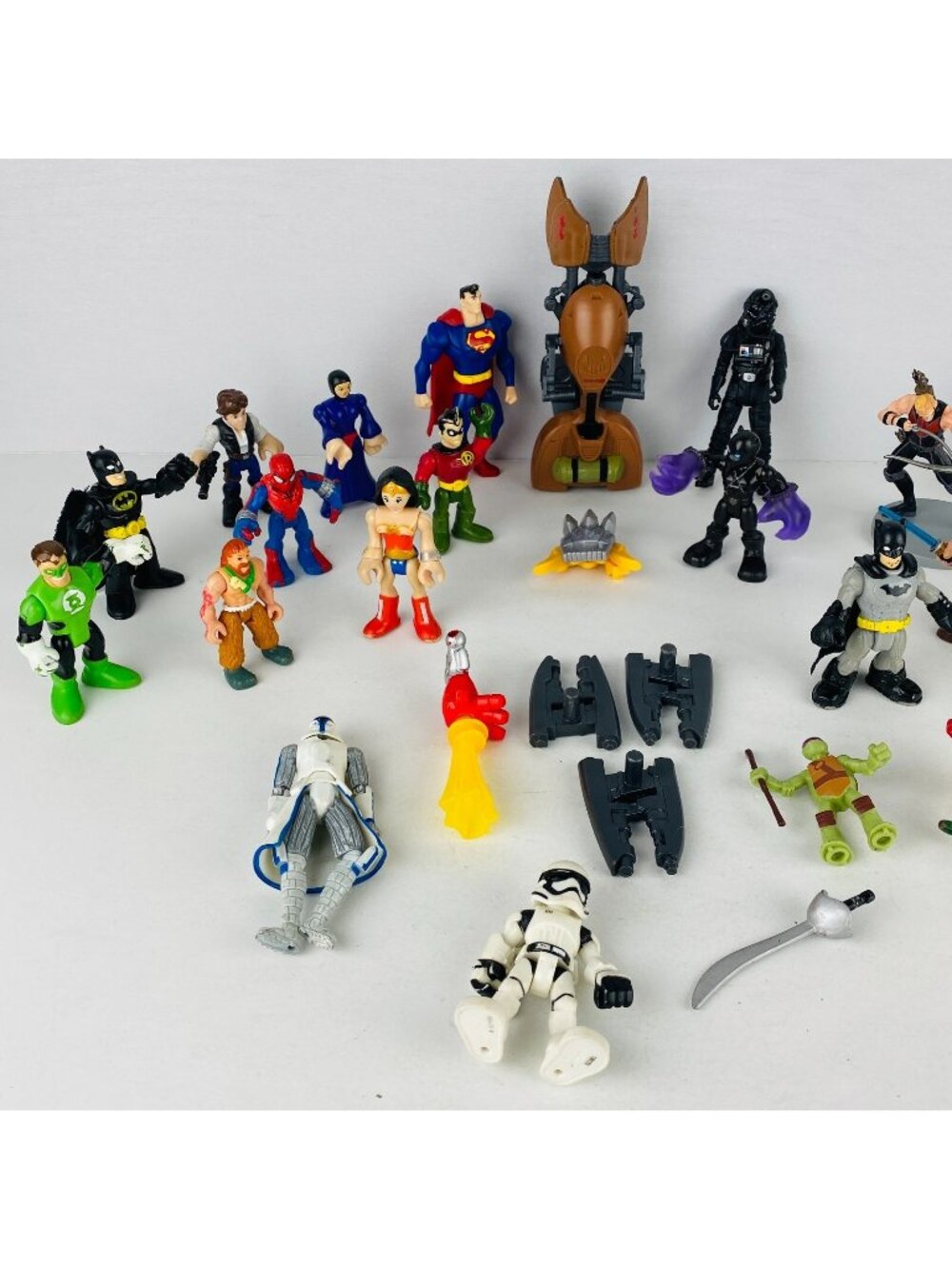 Action Figures Lot DC Comics Imaginext Marvel Disney Justice League Kids Toy Lot